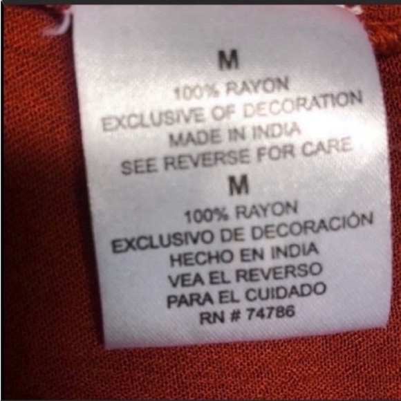 Tunic Top Flow Boho Burt Orange Amazing Top blouse
Med career casual look - Picture 7 of 11